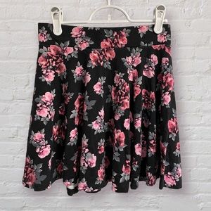 H&M Divided Floral Skater Skirt